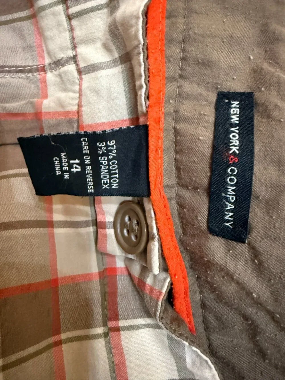 New York & Company Women's Plaid Shorts Size 14 (USA)